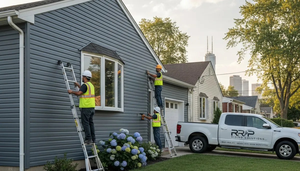 Professional vinyl siding installation on Brooklyn NY home exterior