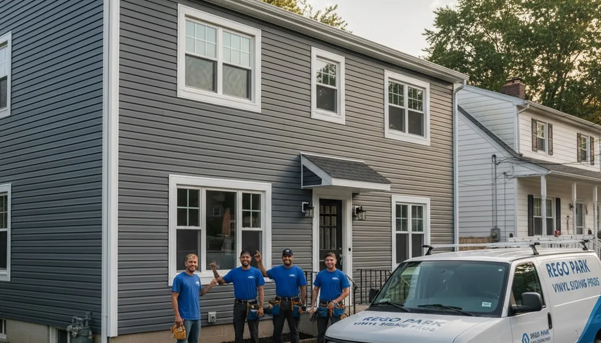 Professional vinyl siding installation on a Brooklyn NY home exterior by local contractors