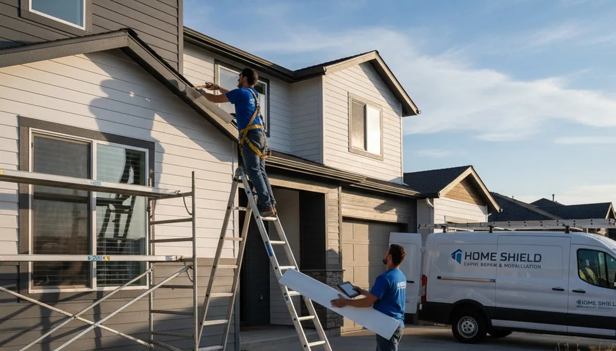 Vinyl siding repair specialists restoring home exterior in Brooklyn, NY